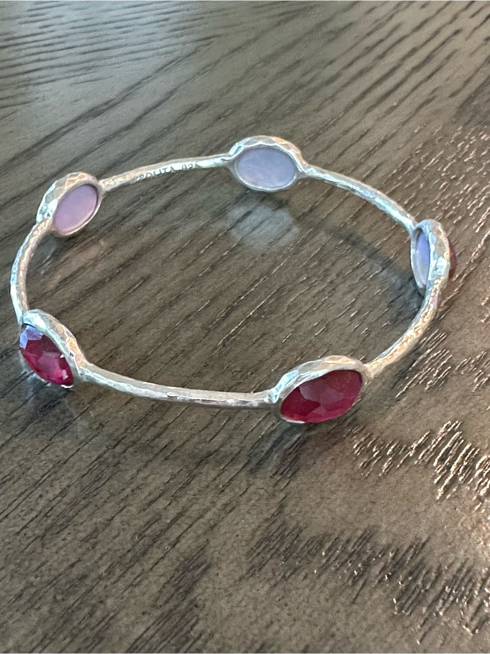 Ippolita Rock Candy 5 Station Dark Pink Mother of Pearl Bracelet